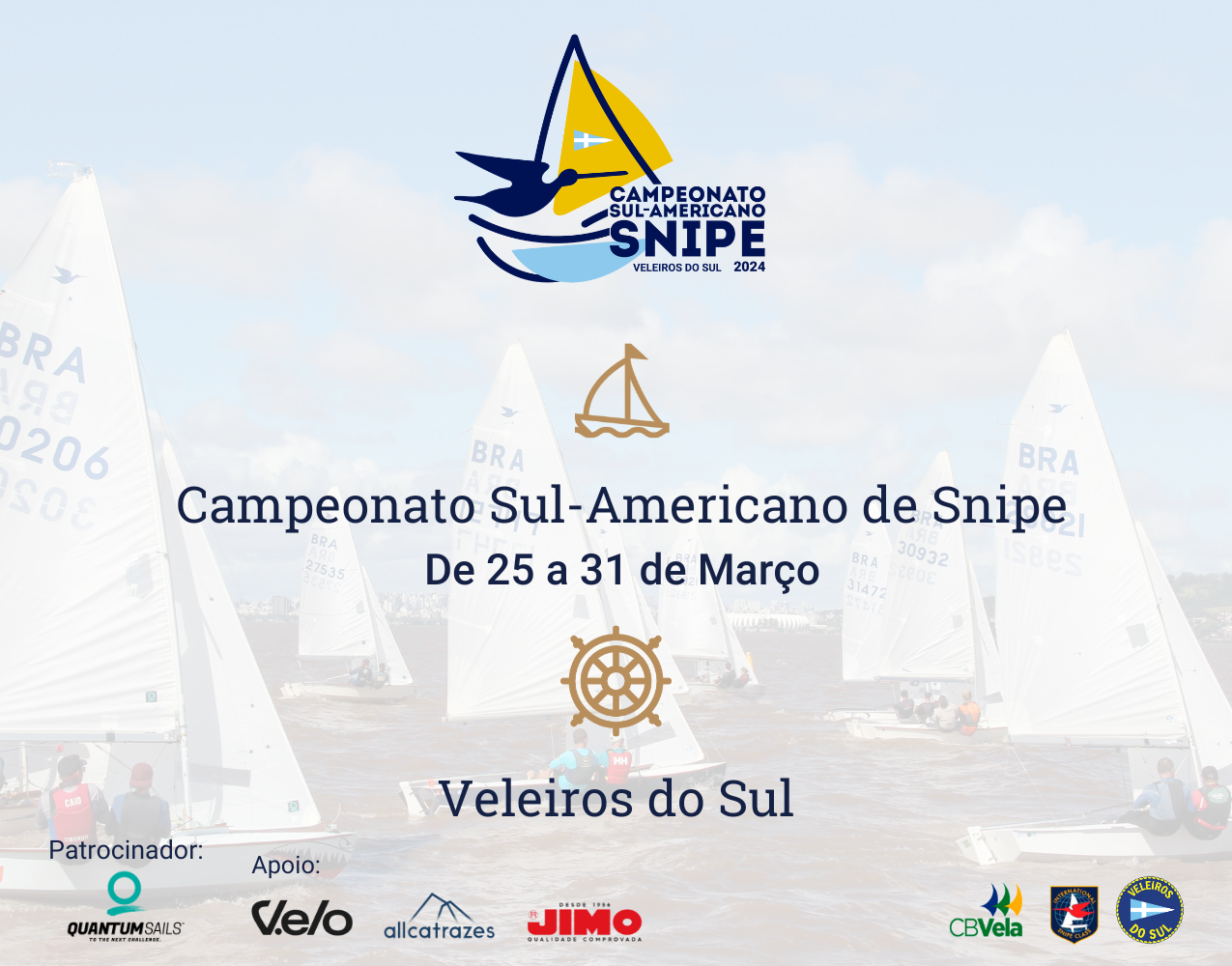 Faltam 10 dias para o Campeonato Sul-Americano de Snipe 2024! Saiba mais